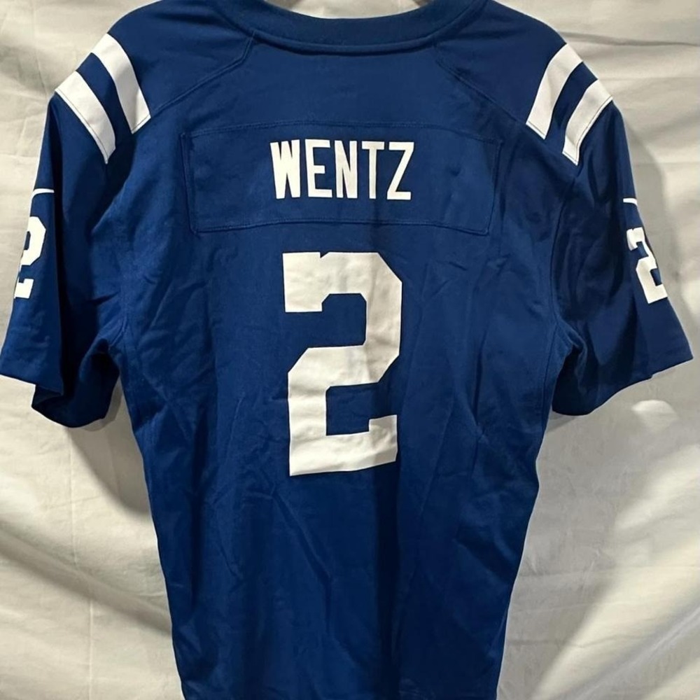 Blue Nike NFL Indianapolis Colts Jersey Youth XL (18/20) #2 WENTZ NWT